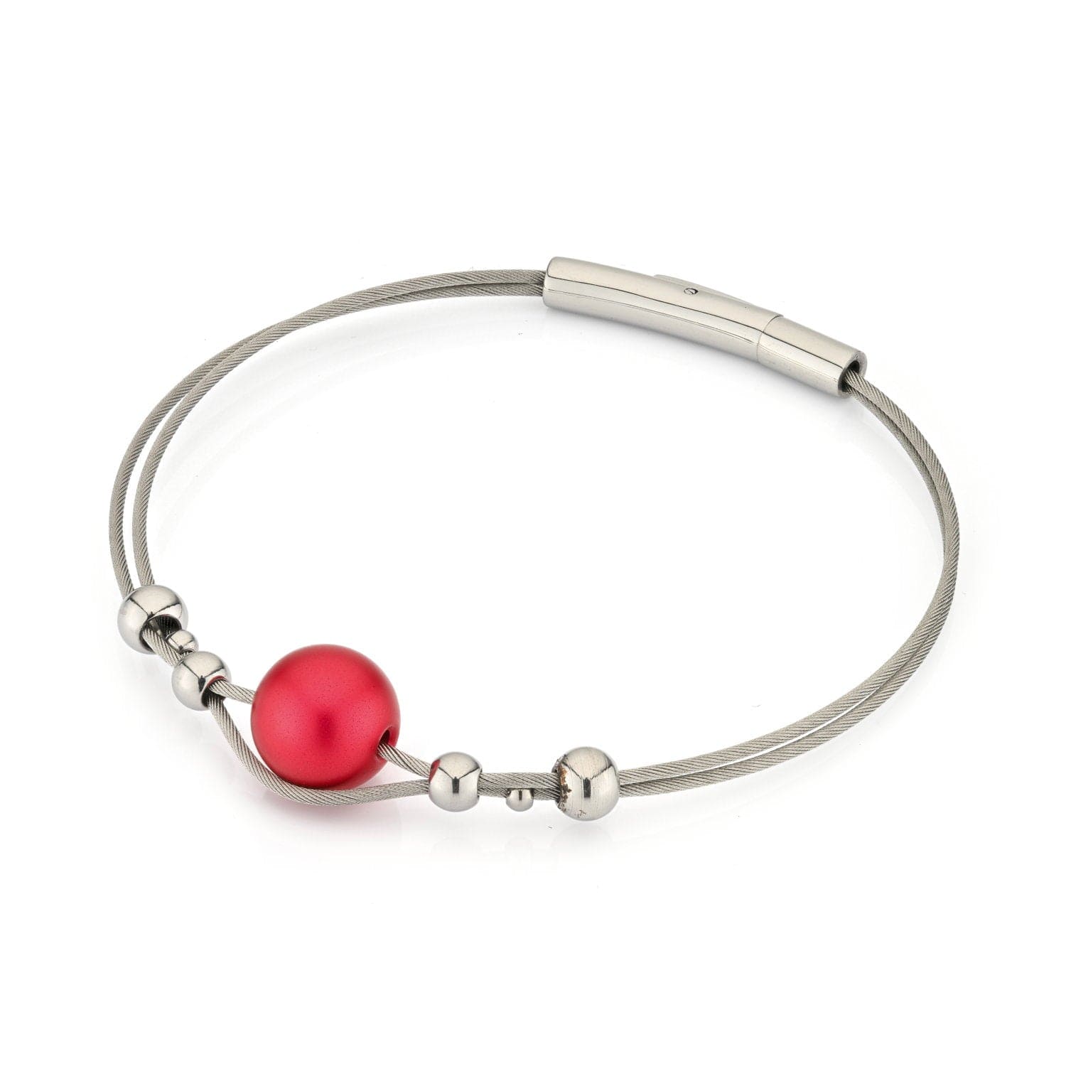 Bracelet with balls and red ball A274R