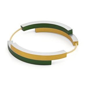 Bracelet BELLE Green|Gold colored | A32GRG