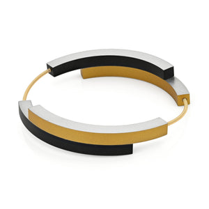 Bracelet BELLE Black | Gold color | AG32ZG