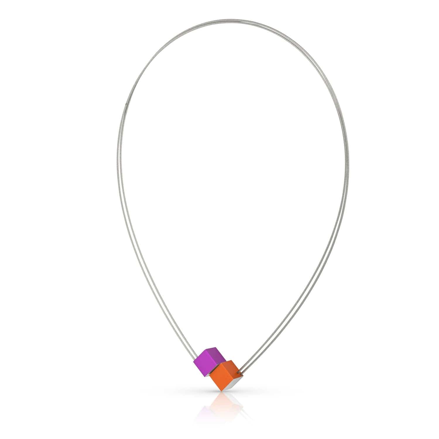 Necklace two cubes C17OP