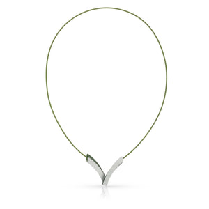 Collier V-Bogen op elkaar Groen C255GR