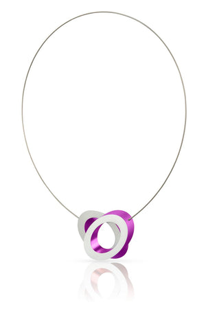 Necklace Ovals on top of each other C70P