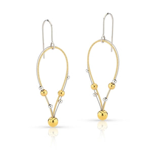 Earring playful balls Bicolor O269BI