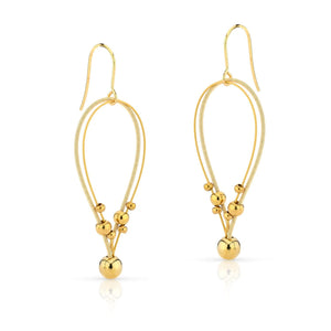 Earring playful balls O269G