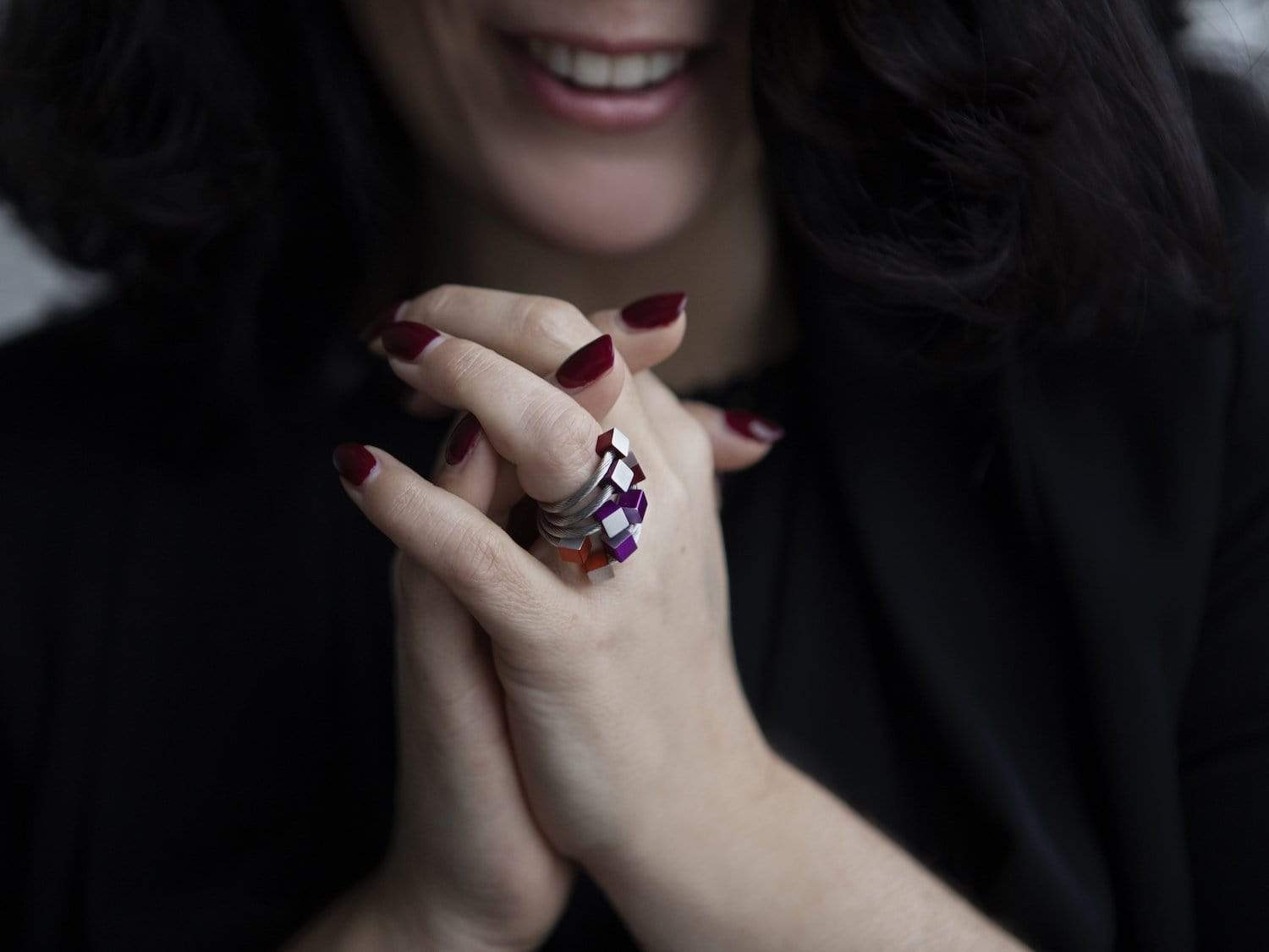 Ring Kubusjes Zwart R4Z