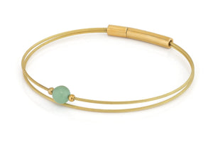 Thinking of You edelsteen armband Aventurijn goud