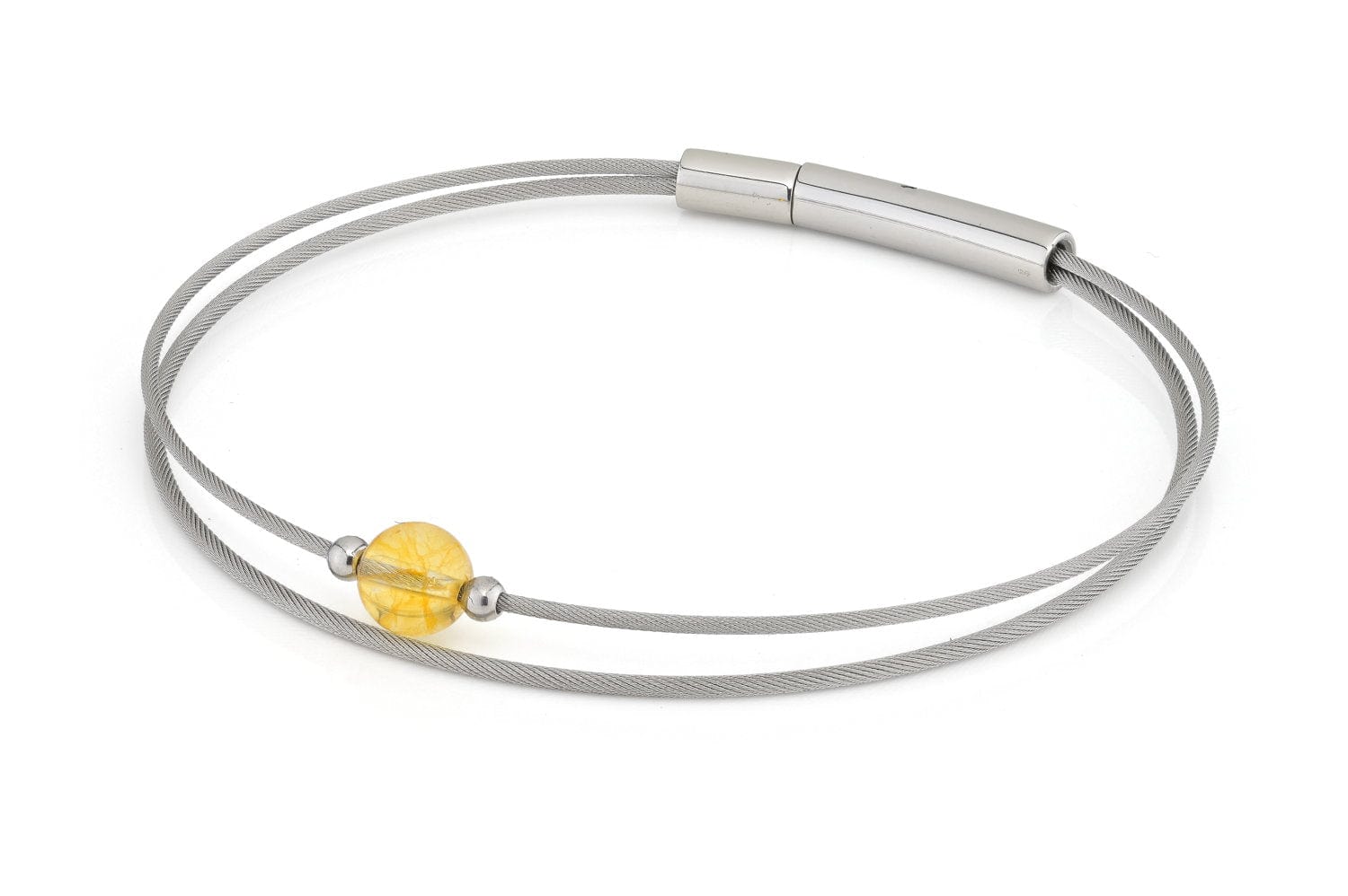 Thinking of You gemstone bracelet Citrine silver color