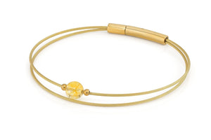 Thinking of You gemstone bracelet Citrine gold color