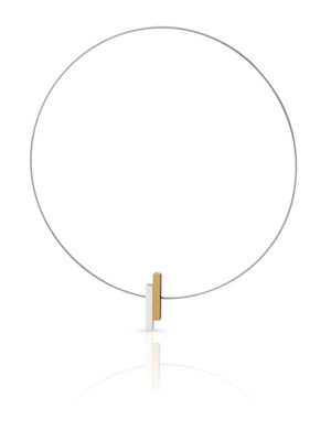 Collier Eenvoudige staafjes Goud|Geel C116G