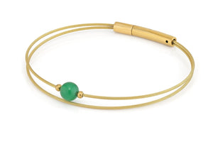 Thinking of You edelsteen armband Groen Agaat goud