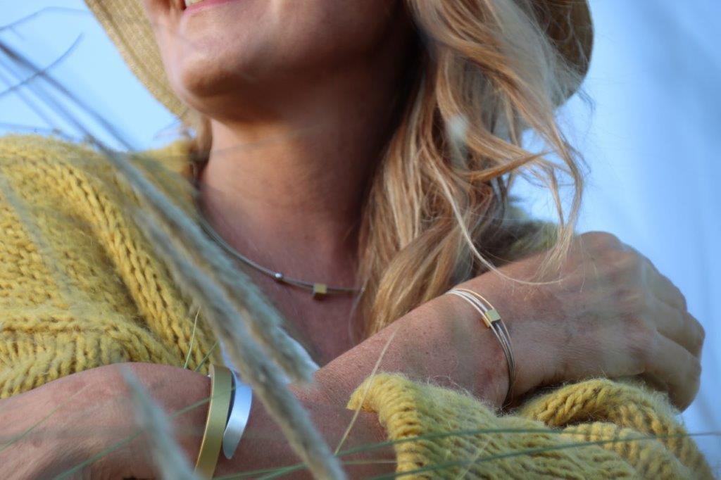 Collier Klein Kubusje Goud C230G