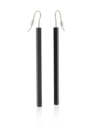 Earrings SUUS Long Black | O38Z